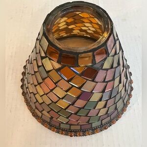 Mosaic Candle Holder Lamp Shade Like New!